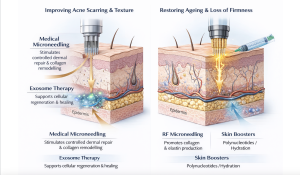 diagram of how combination skin treatments work
